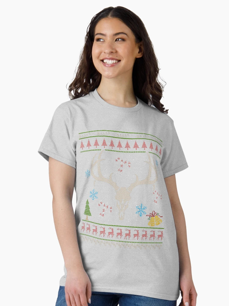 Elk Hunting Christmas Ugly Shirt Elk Hunter
