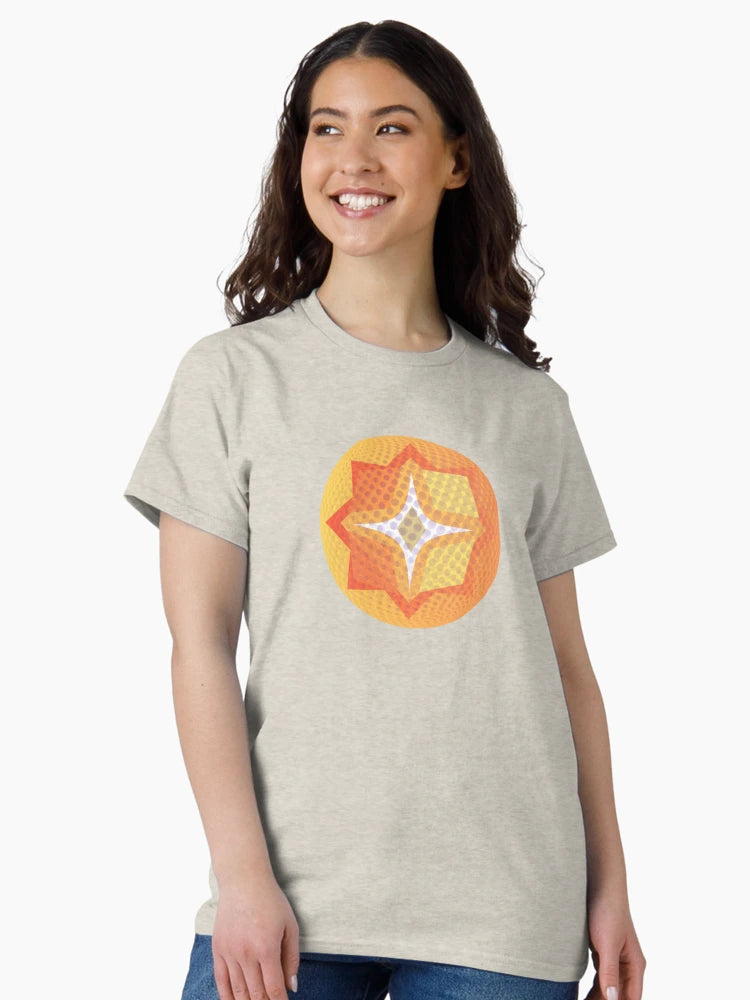 3D Polka Orange and Peach Print