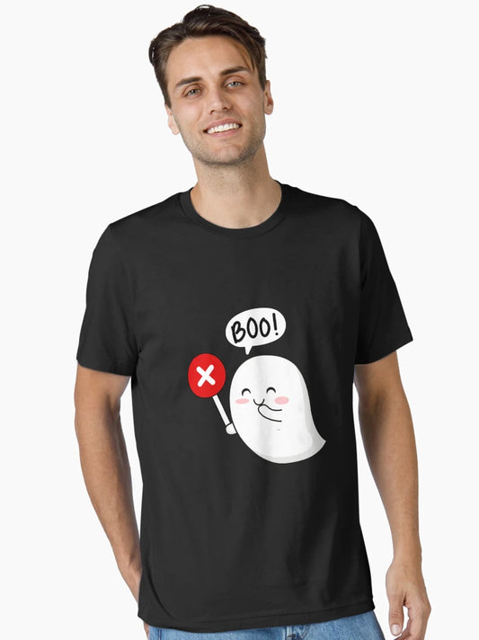 Funny smile Ghost Screaming Boo Disapproval T-Shirt halloween