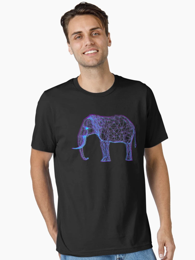 3D Elephant - Anaglyph Stereoscopic Effect