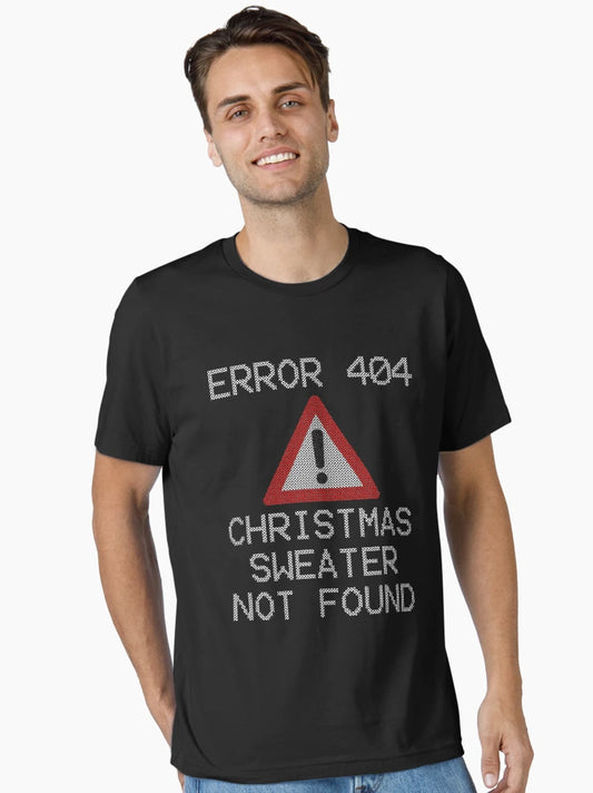 Error 404 Christmas Sweater T Shirt Design - Not Found