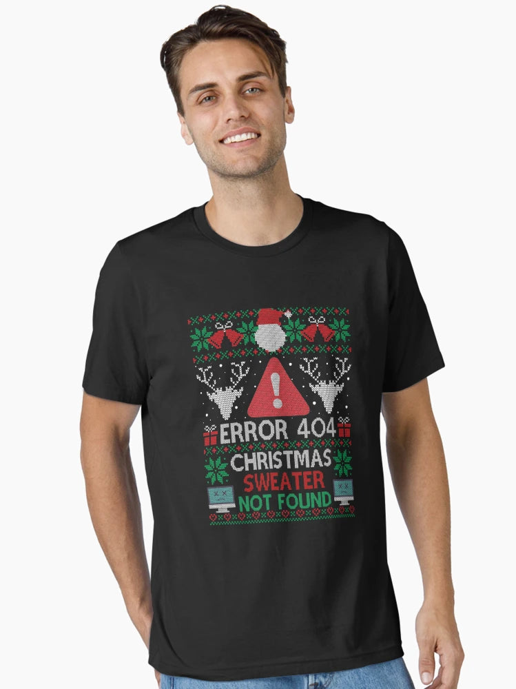 Error 404 Funny Xmas Not Found Ugly Christmas Sweater Sweatshirt