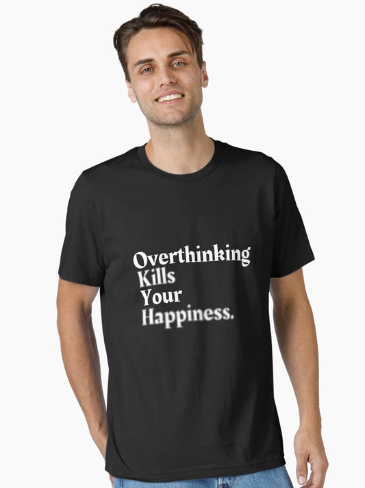 Overthinking Kills Your Happiness, Motivation Serious Quote Collection With Blur Effect