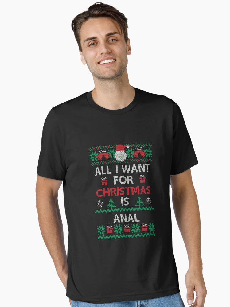 All I Want For Christmas Is Anal Funny Ugly Sweater Xmas