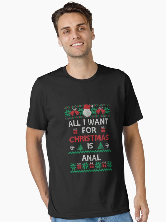 All I Want For Christmas Is Anal Funny Ugly Sweater Xmas