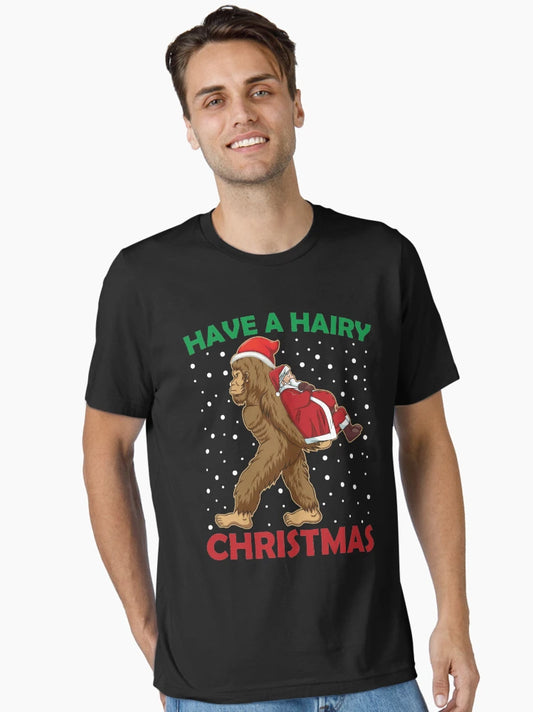 Have A Hairy Christmas Funny Santa Abduction By Bigfoot