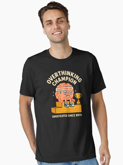 Overthinking Champion – Funny Anxiety Brain Design