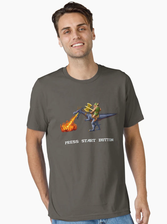 Golden Axe Pixel Style- Retro DOS game fan shirt #2