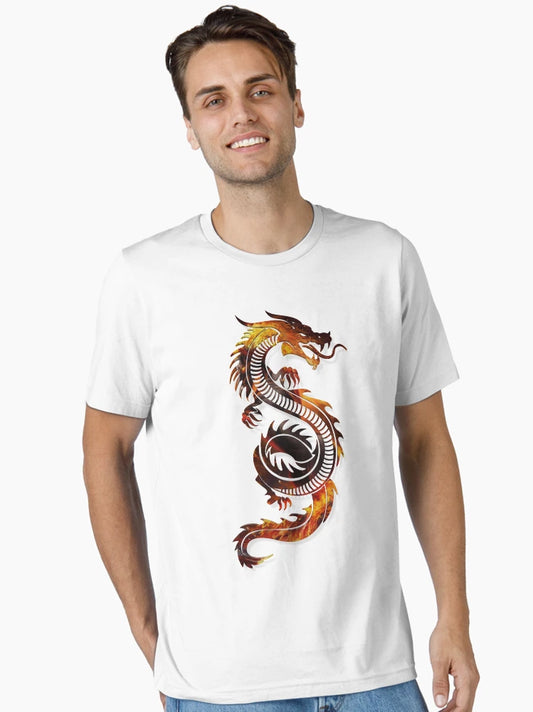 Dragon Premium 3D look Fire Background Zodiac sign