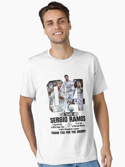 16 Years Of Sergio Ramos- Thank You For The Memory Shirt Gift For Fans, Gift For Men and Women, Gift Halloween Day, Gift Thanksgiving, Gift Christmas Day