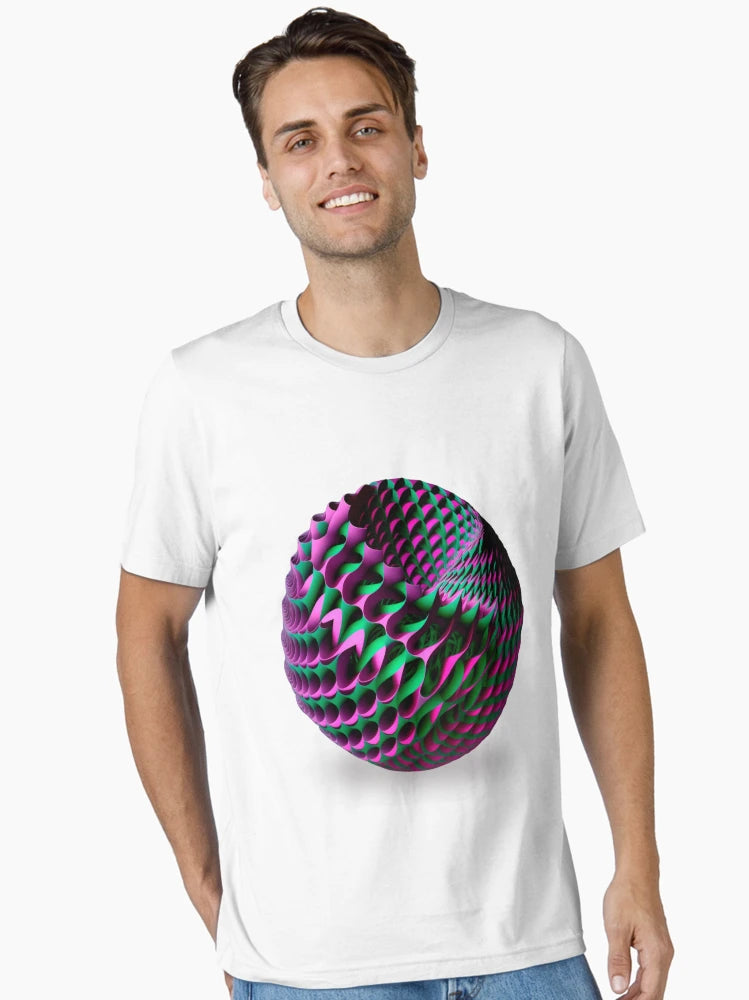 3D Art Optical Illusion Vibrant Colors