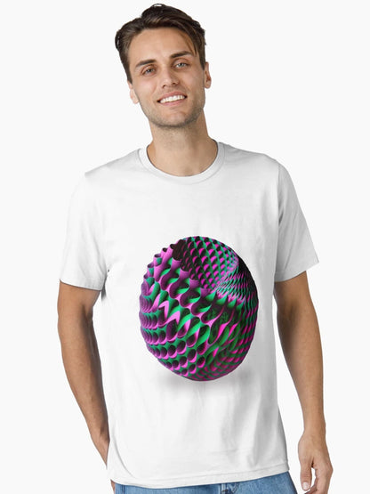 3D Art Optical Illusion Vibrant Colors