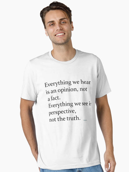 Everything we hear...Marcus Aurelis. Motivational, Inspiring, Positive Quotes. Famous, Popular Quotes. Own it. Wear it. Bohimo