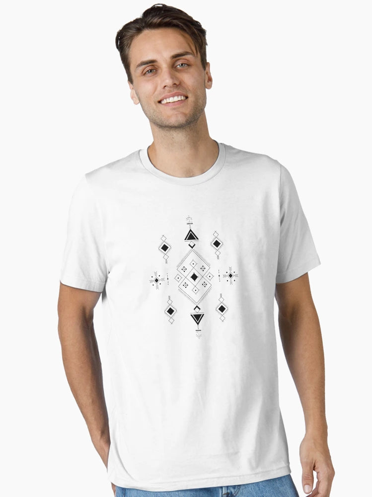 Abstract Geometric Tattoo T-shirt Gift For Men or for Women