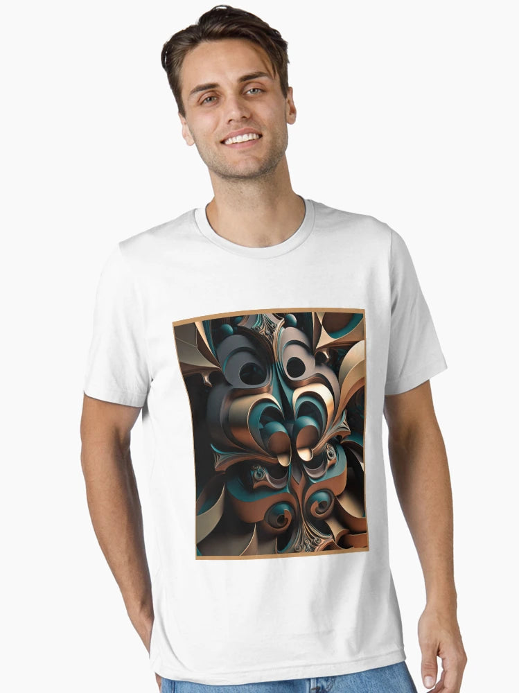 3D Art Optical Illusion Vibrant Colors