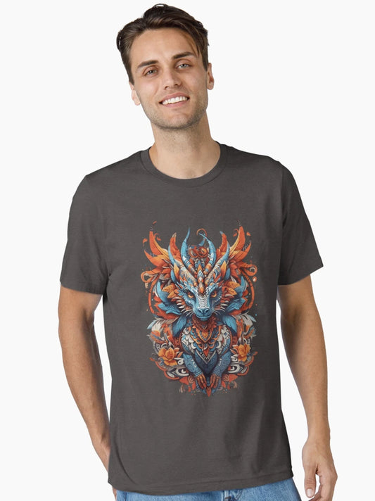 Dragon in tribal style