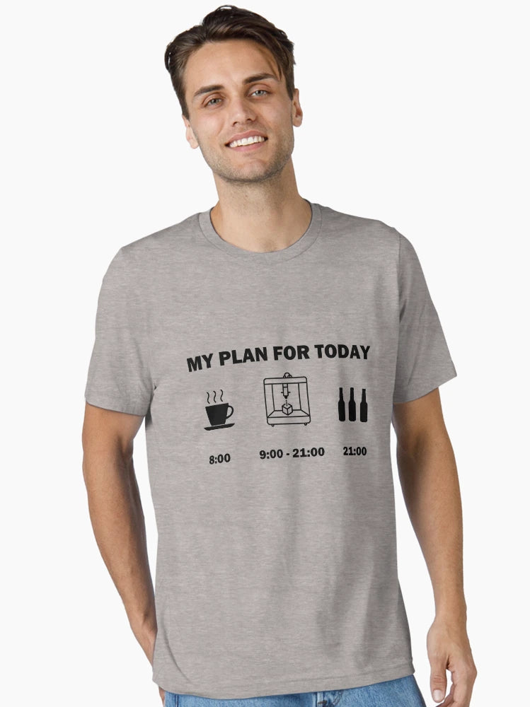 3D printer printing daily schedule beer hobby gift