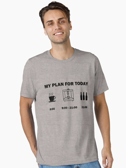 3D printer printing daily schedule beer hobby gift