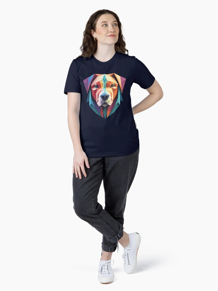 Dog in origami style