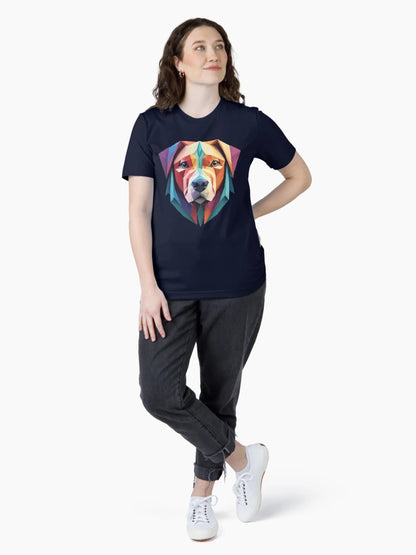 Dog in origami style