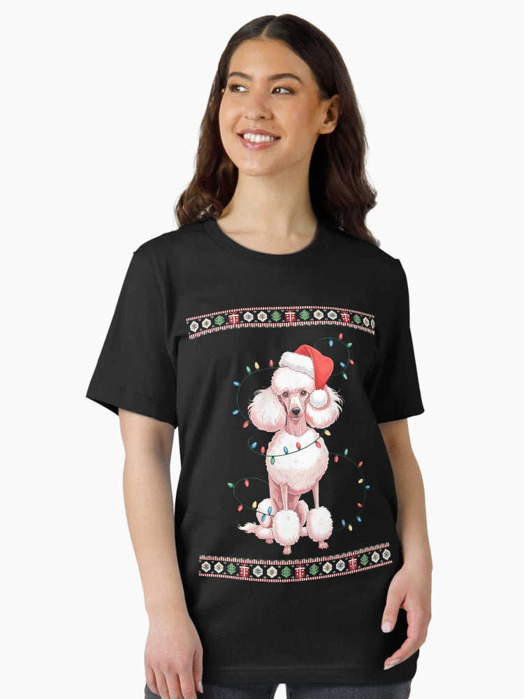 Dog Lover Santa Hat Ugly Standard Poodle Christmas