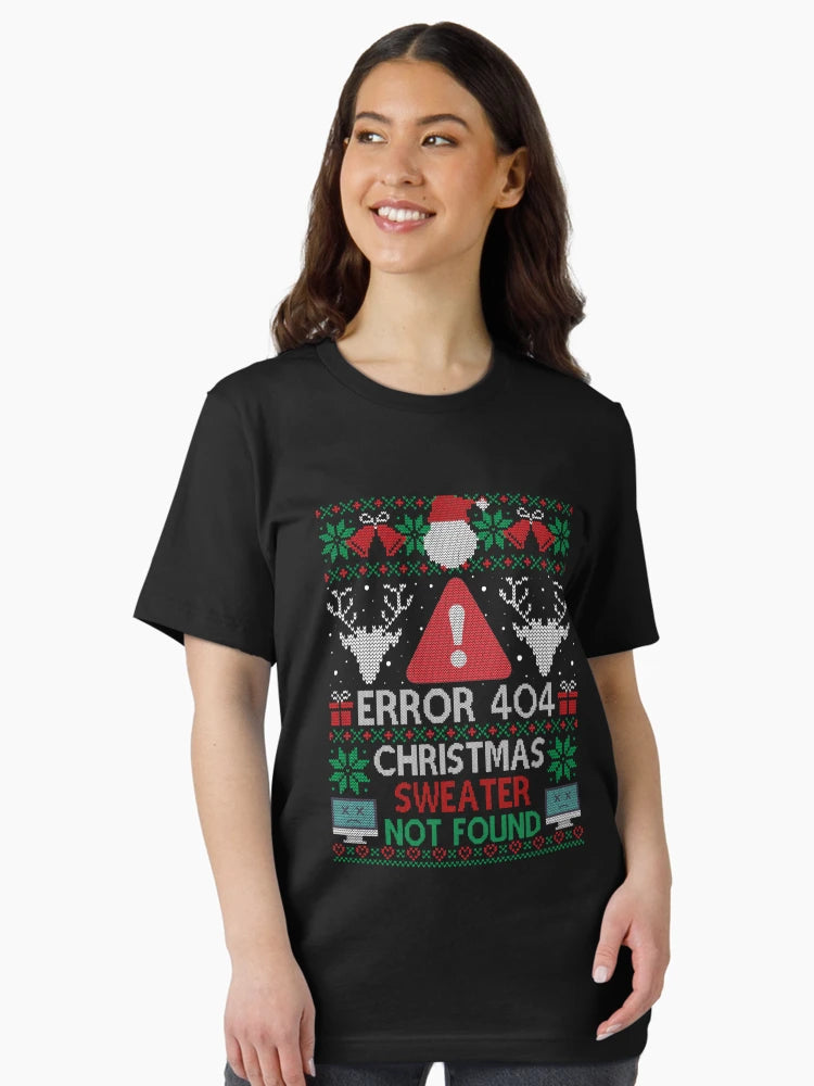 Error 404 Funny Xmas Not Found Ugly Christmas Sweater Sweatshirt