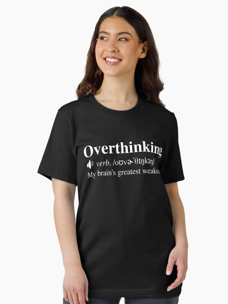 Overthinking Definition (Black Background)