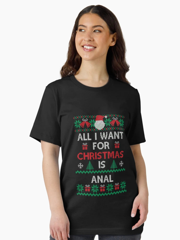 All I Want For Christmas Is Anal Funny Ugly Sweater Xmas