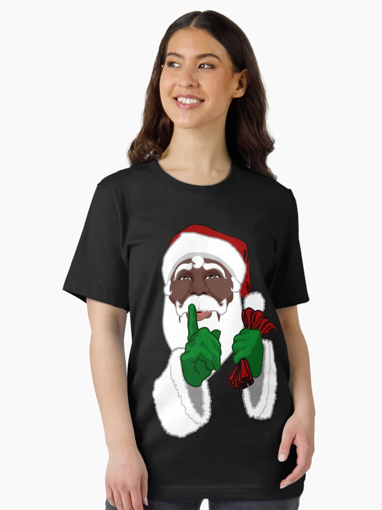 African Santa Christmas Shirts Gifts & Decor