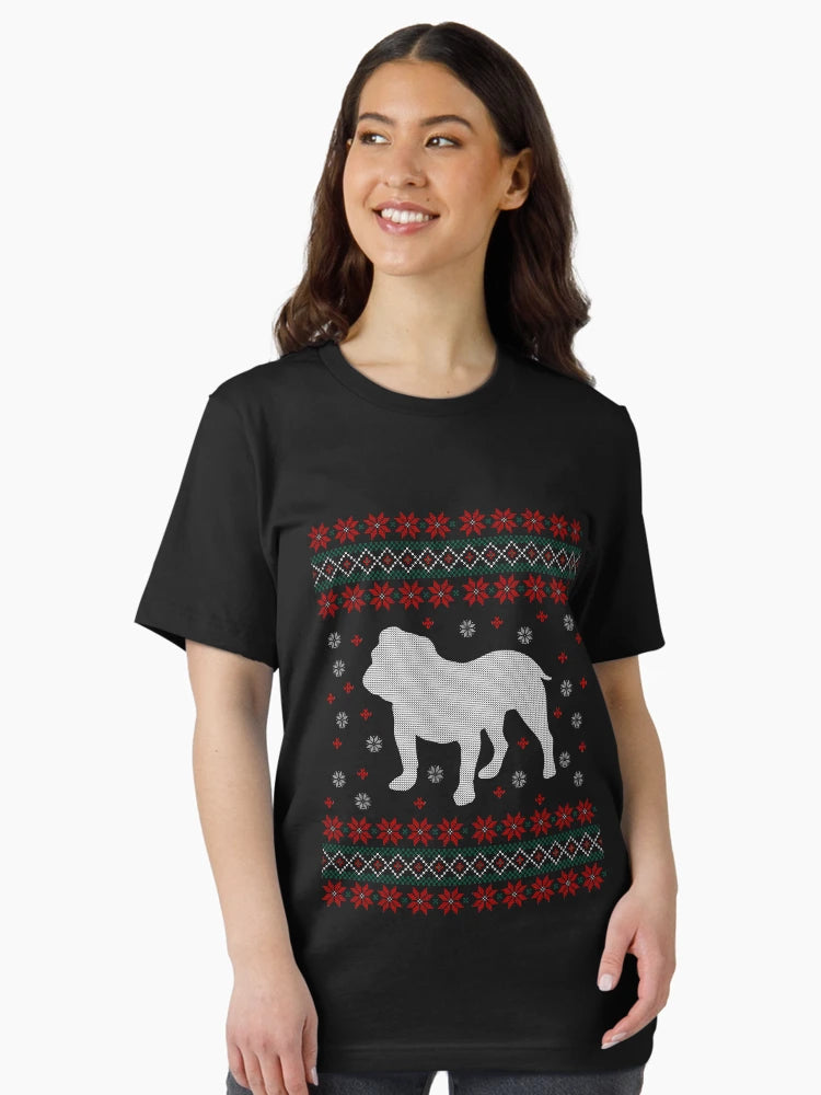 English Bulldog - Ugly Christmas Sweater - Ugly Christmas Sweater - Gift