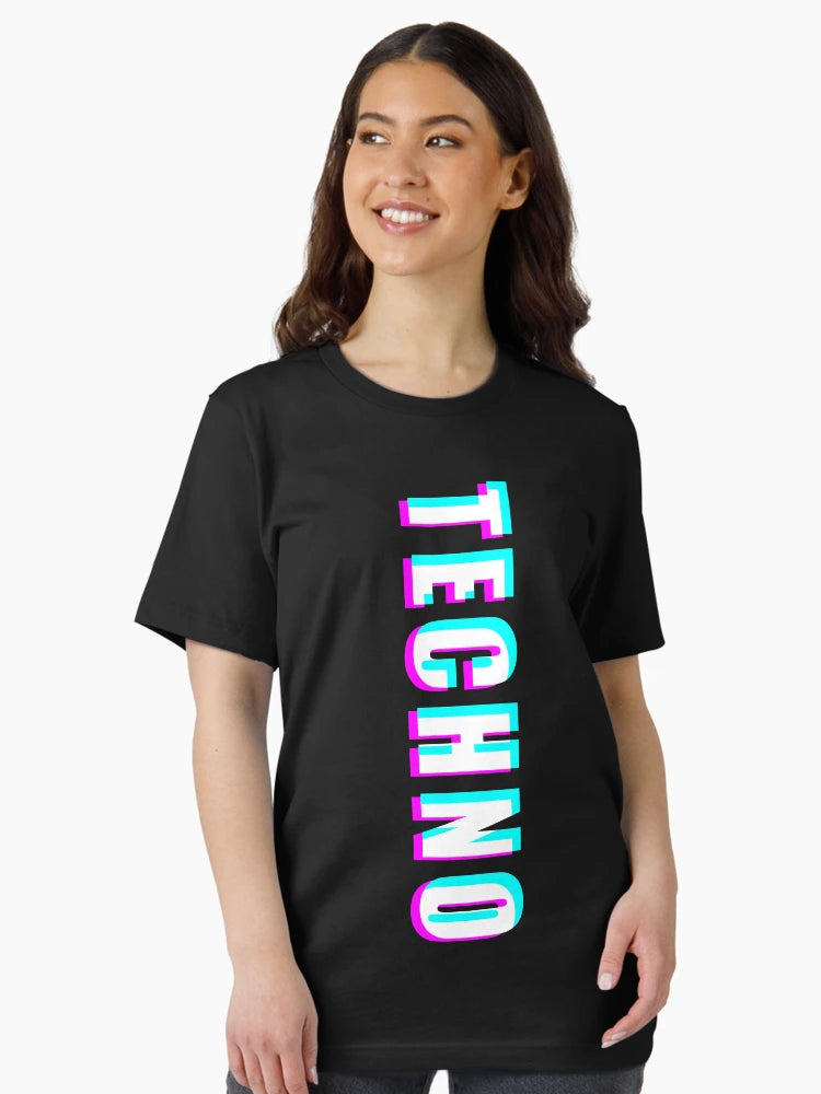 3D Techno Text - Upright