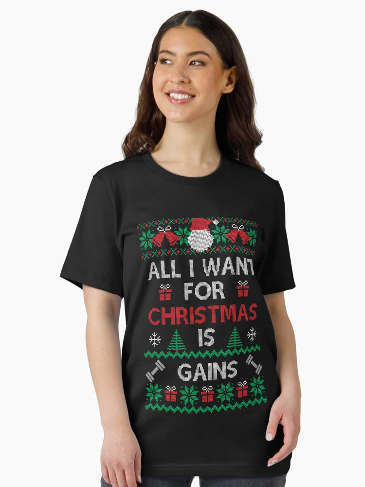 All I Want For Christmas is Gains Ugly Christmas Sweater