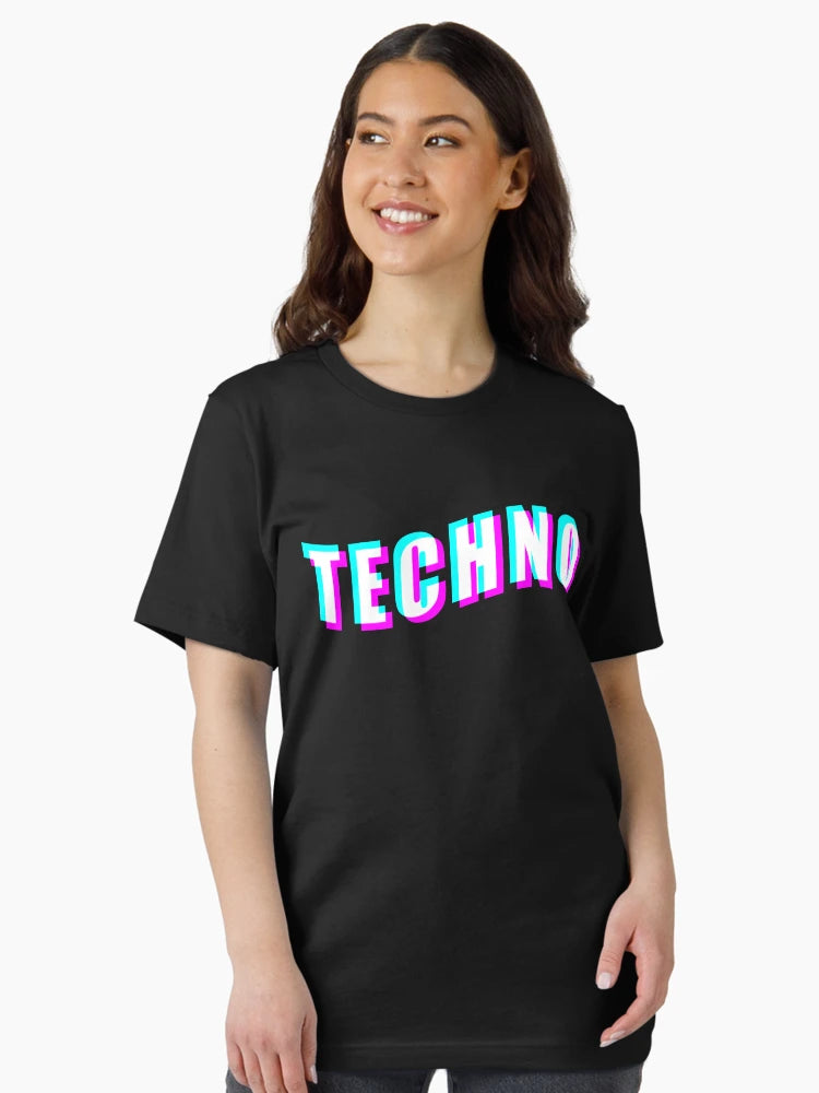 3D Glitched Text - TECHNO