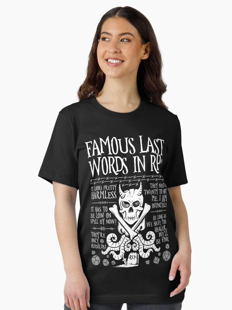 Famous Last Words in RPG (White)