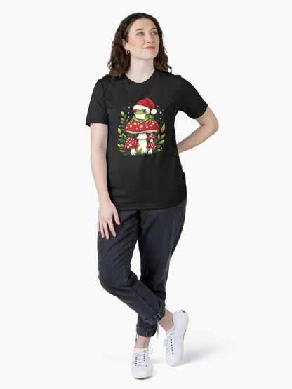 Festive Amphibian on Amanita Stool