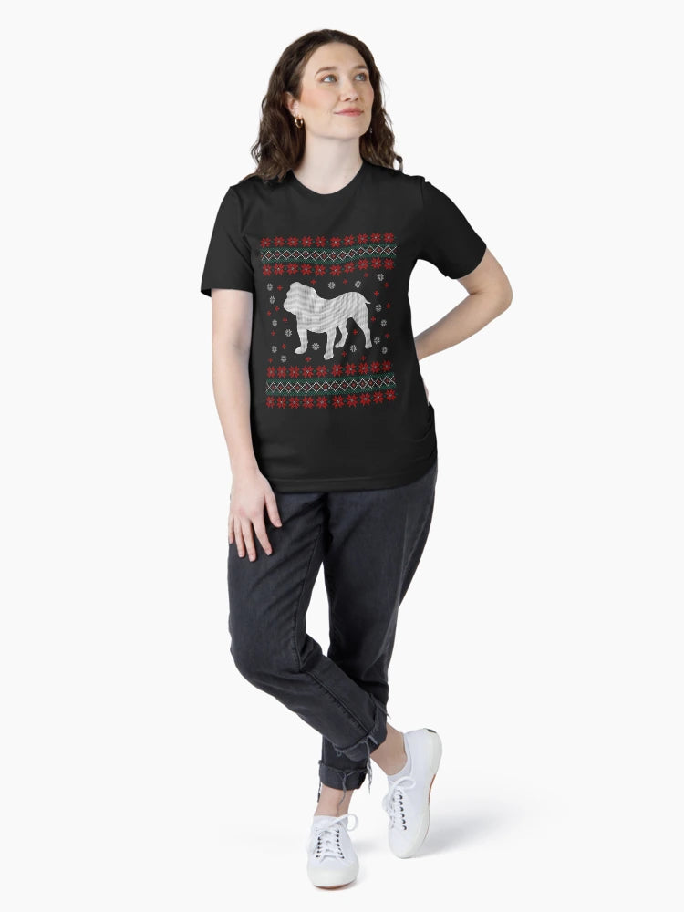 English Bulldog - Ugly Christmas Sweater - Ugly Christmas Sweater - Gift