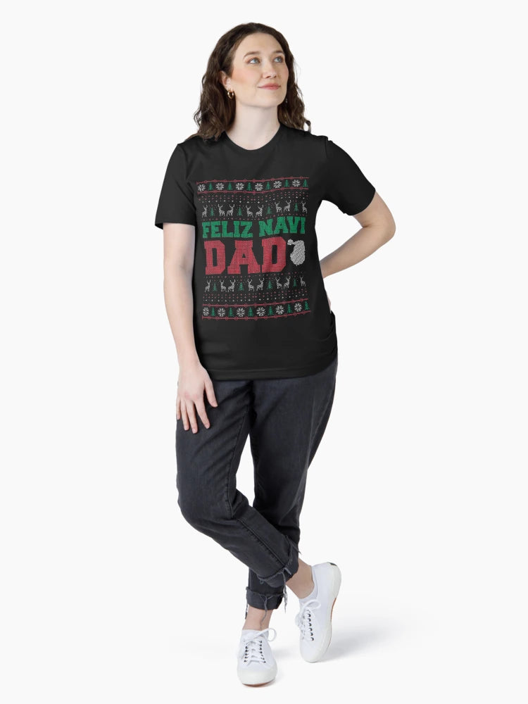 Feliz Navi Dad Ugly Christmas Sweater Design