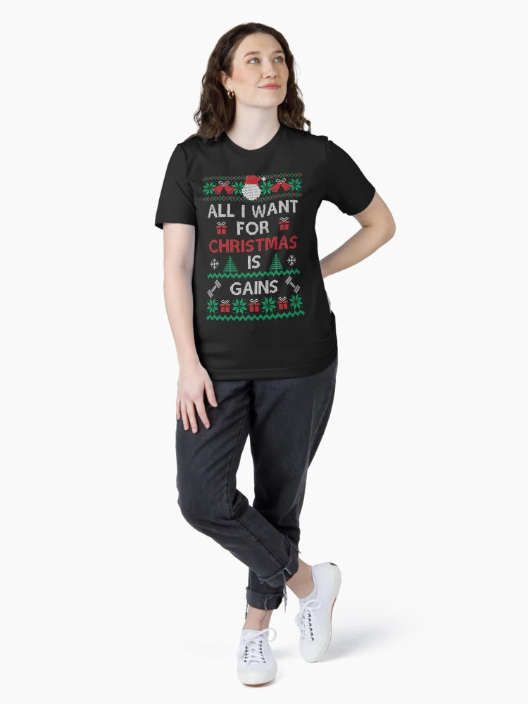 All I Want For Christmas is Gains Ugly Christmas Sweater