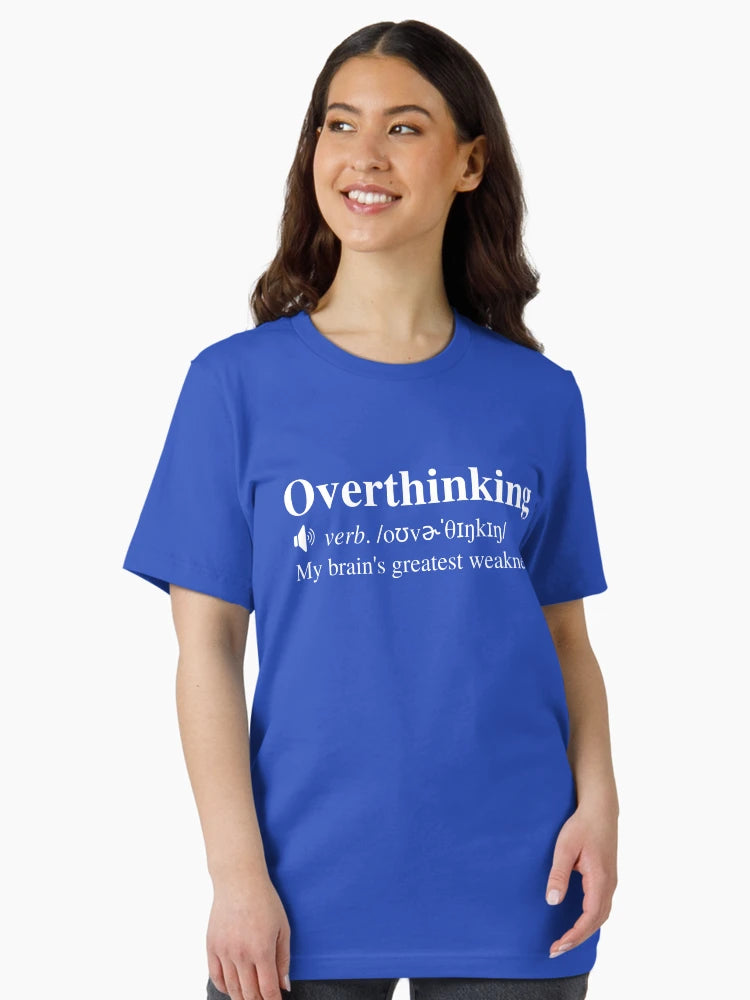 Overthinking Definition (Navy/Blue Background)