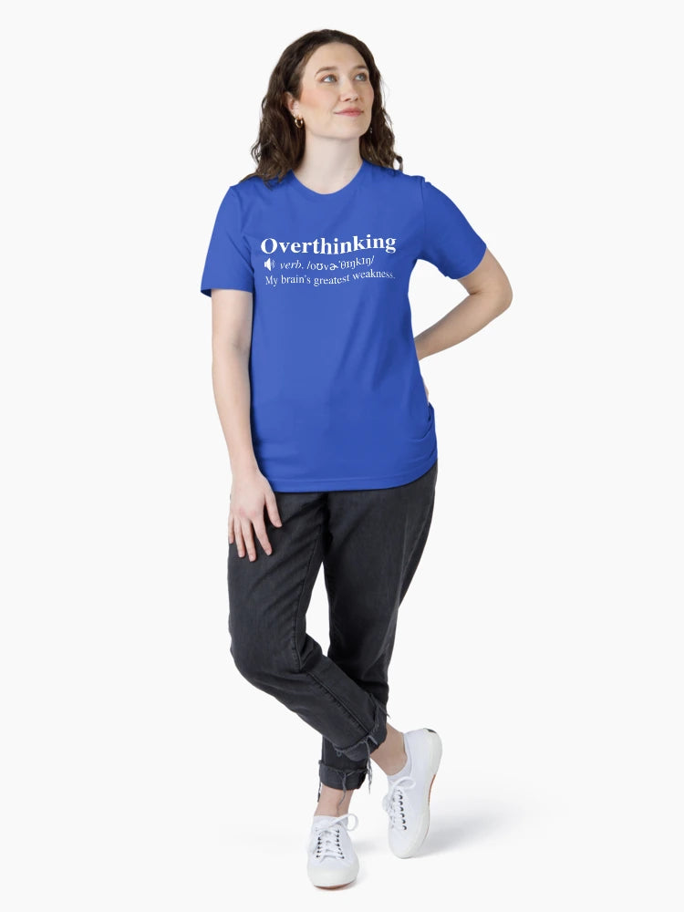 Overthinking Definition (Navy/Blue Background)
