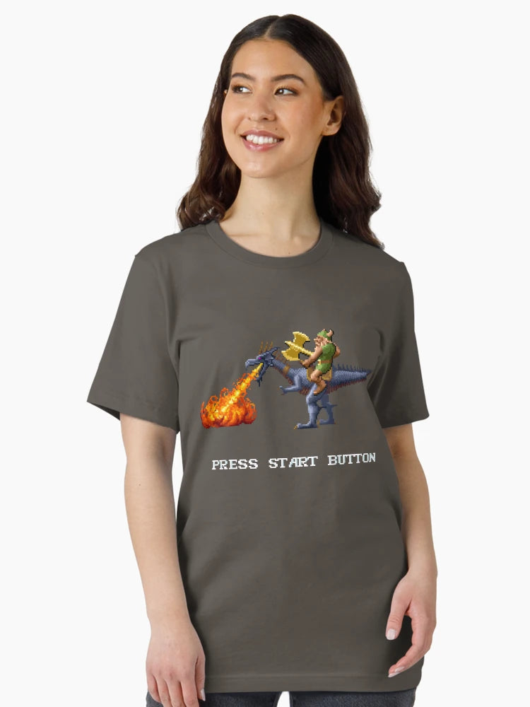 Golden Axe Pixel Style- Retro DOS game fan shirt #2