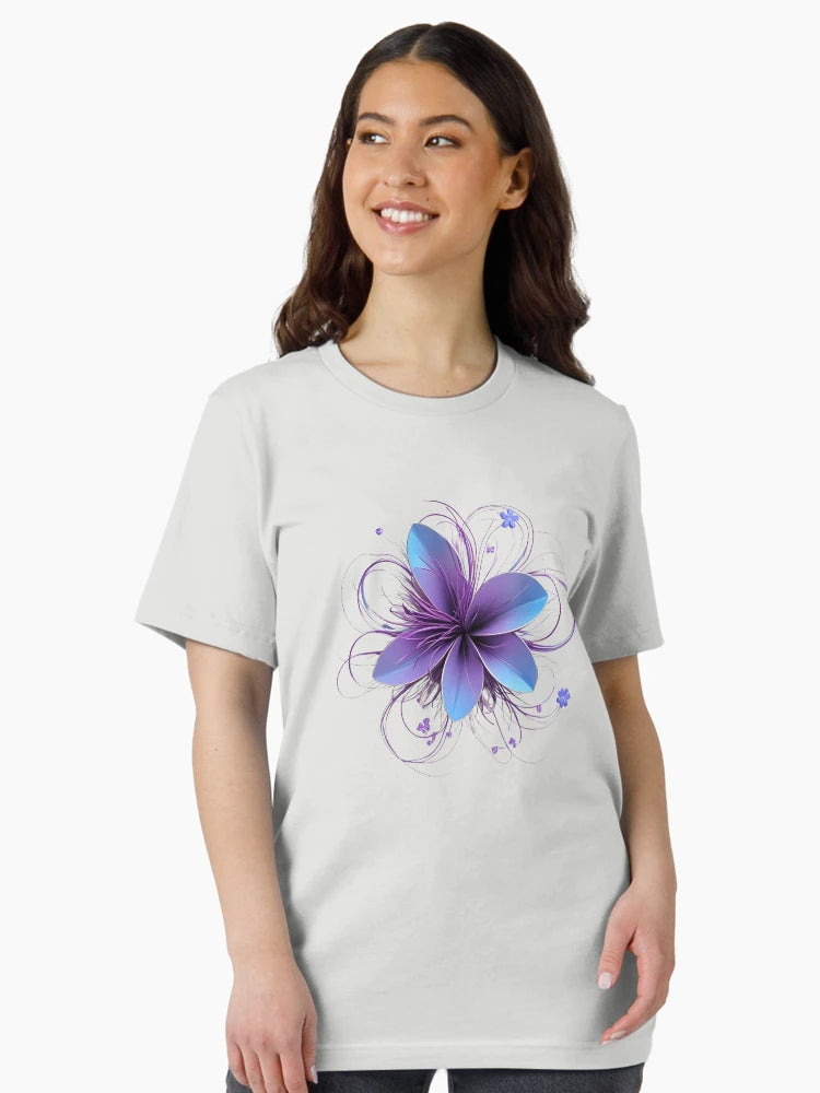 3D purple & blue flower