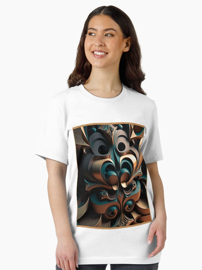 3D Art Optical Illusion Vibrant Colors