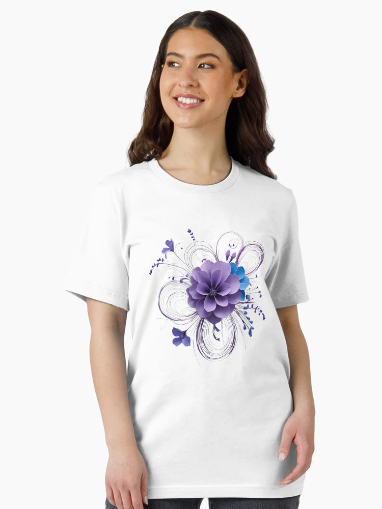 3D delicate purple  flower