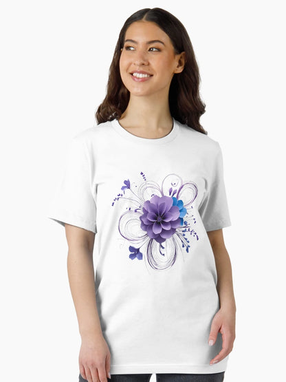 3D delicate purple  flower