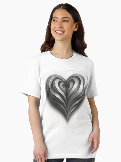 3D Optical Illusion Geometric T-Shirt Design Natural Curves Enhancer Bra