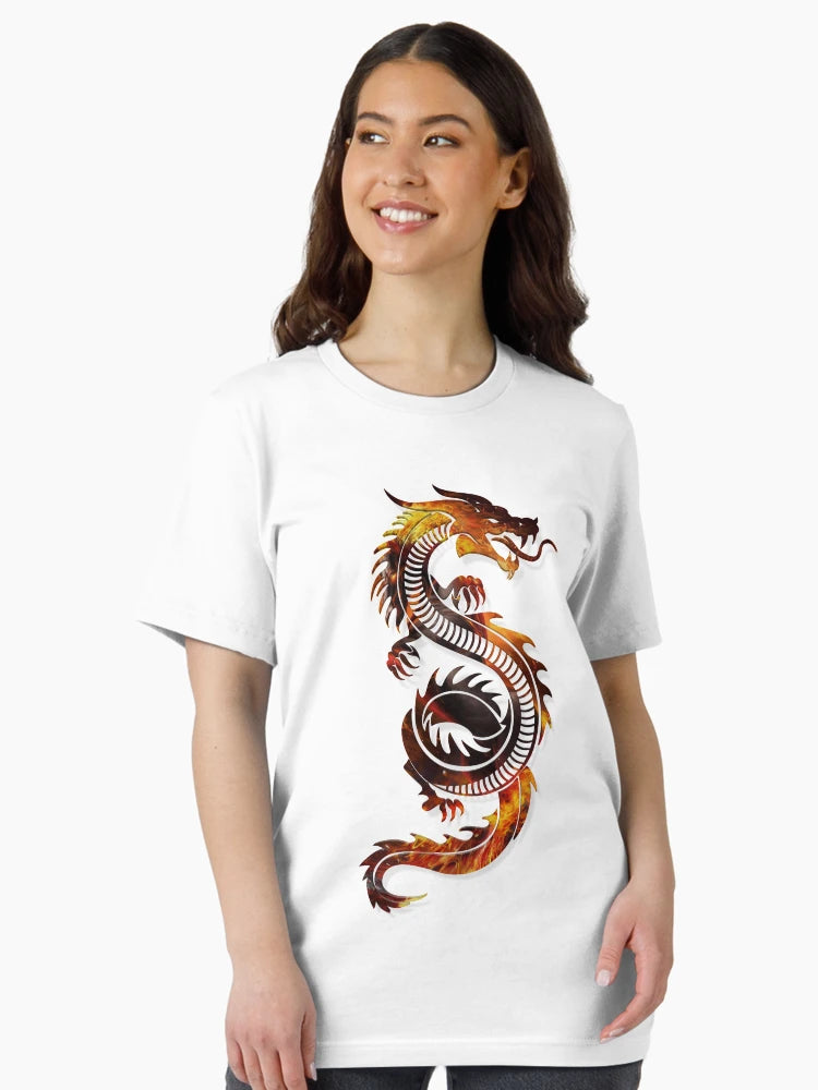 Dragon Premium 3D look Fire Background Zodiac sign