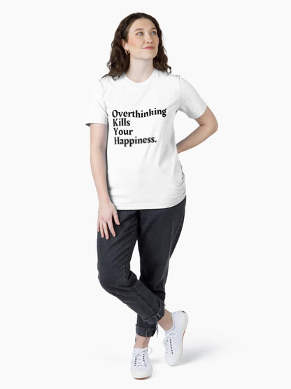 Overthinking Kills Your Happiness, Motivation Serious Quote Collection With Blur Effect