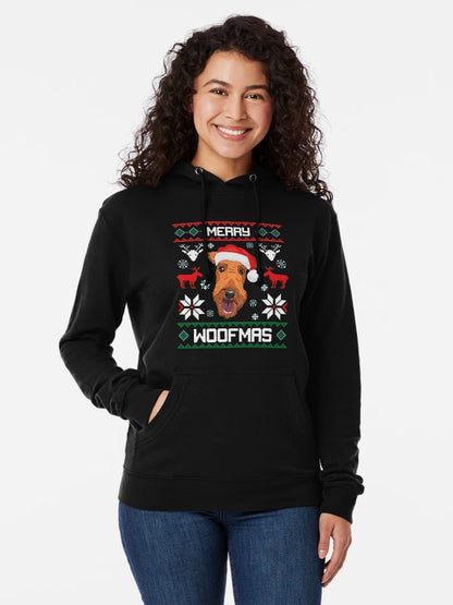 Airedale Terrier Merry Woofmas Christmas Dog Gift