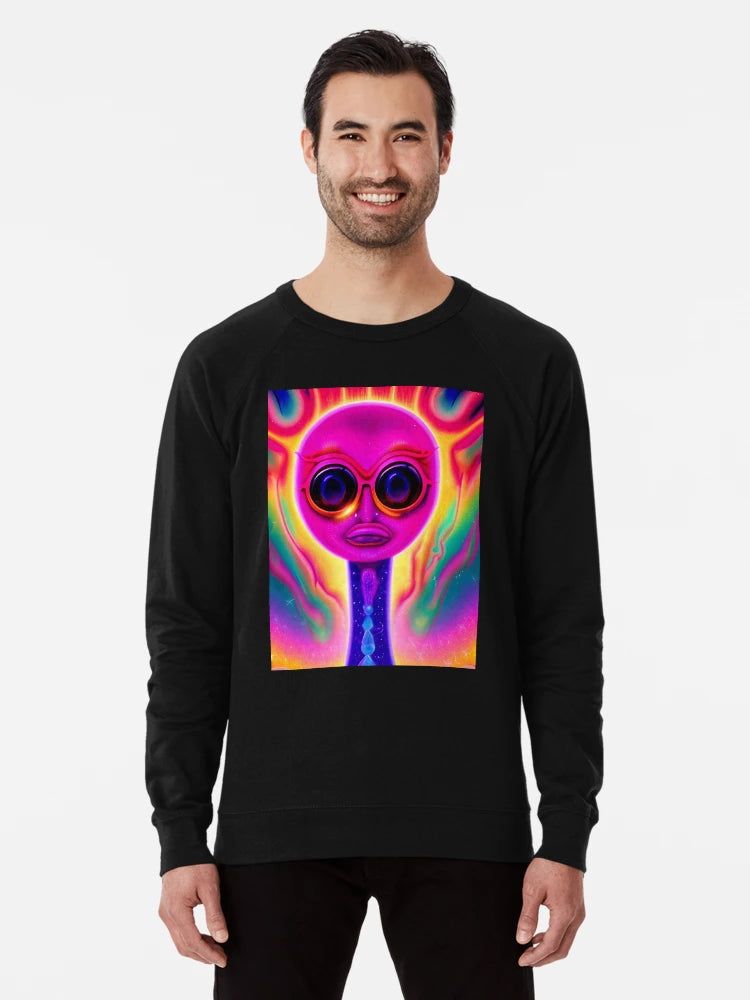 3D alien art. Trippy psychedelic